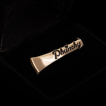 14K GOLD - Classic “Scroll” (Flat)